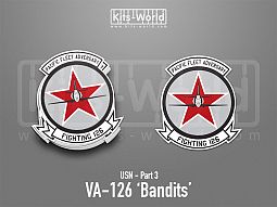 Kitsworld SAV Sticker - US Navy - VA-126 Bandits 